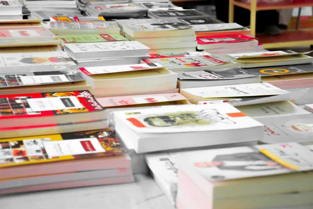 a stack of books